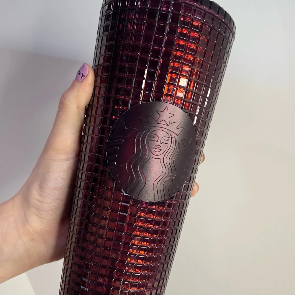 Starbucks Christmas Berry Plum Dark Cherry Purple Maroon Venti Cup Mug